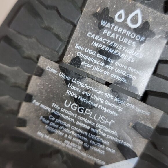 NEW UGG Bodie Fur Lace Up Boots Womens 10 Cozy Waterproof Outdoors Suede - Picture 8 of 9